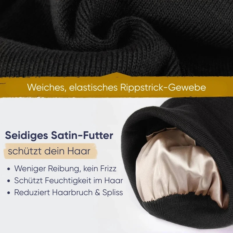 SilkyBeanie – Satin Wintermütze