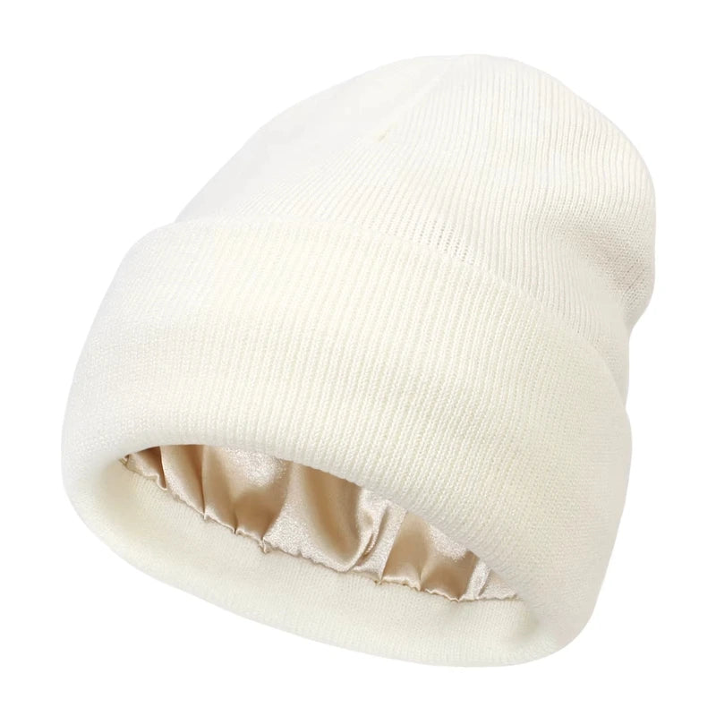 SilkyBeanie – Satin Wintermütze