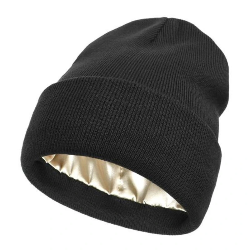 SilkyBeanie – Satin Wintermütze